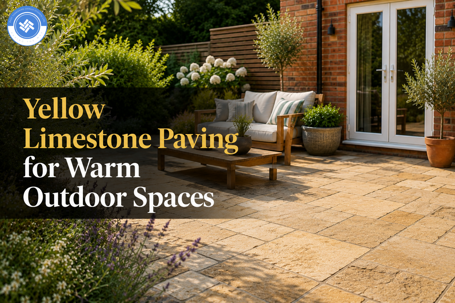 Yellow Limestone Paving for Warm Outdoor Spaces