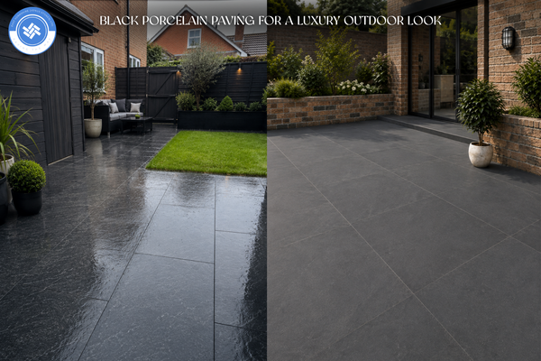Black Porcelain Paving for a Luxury Outdoor Look- East Yorkshire Stone