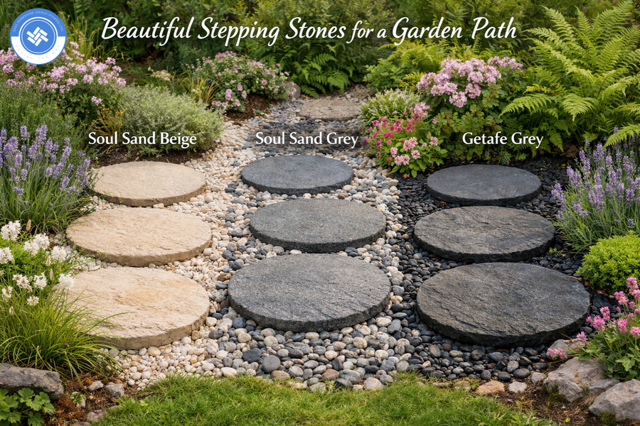 Beautiful Stepping Stones for a Garden Path