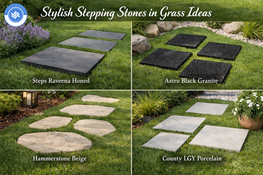 Stylish Stepping Stones in Grass Ideas