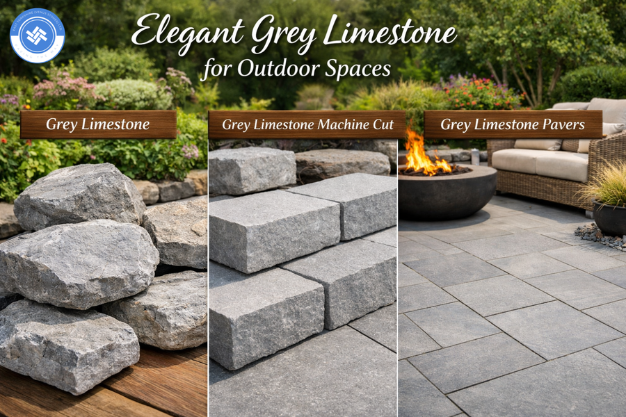 Elegant Grey Limestone for Outdoor Spaces