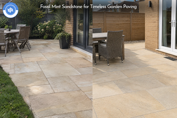 Fossil Mint Sandstone for Timeless Garden Paving - East Yorkshire Stone