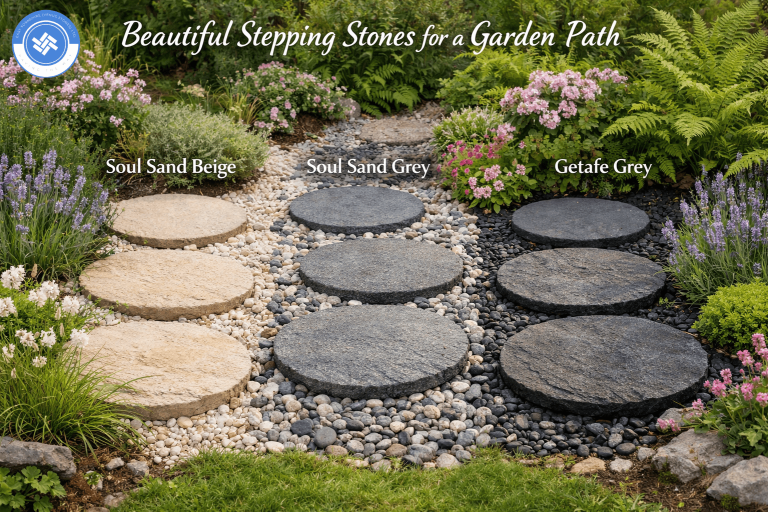 Beautiful Stepping Stones for a Garden Path