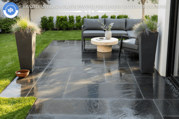 Brazilian Black Slate Paving for Luxury Outdoor Designs - East Yorkshire Stone Ltd