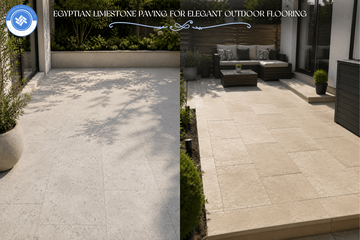 Egyptian Limestone Paving for Elegant Outdoor Flooring