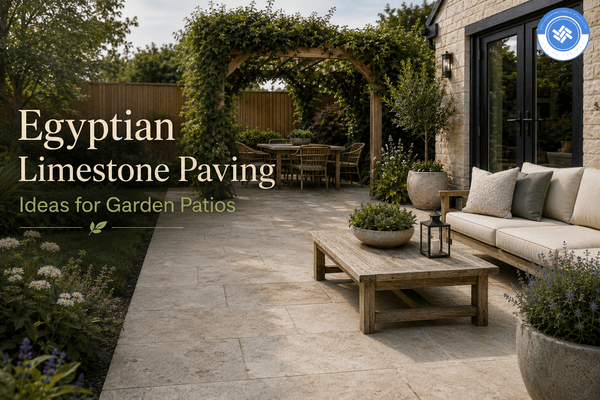 Egyptian Limestone Paving Ideas for Garden Patios - East Yorkshire Stone Ltd