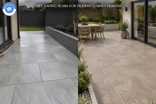 Grey Paving Slabs for Modern Garden Designs - East Yorkshire Stone Ltd