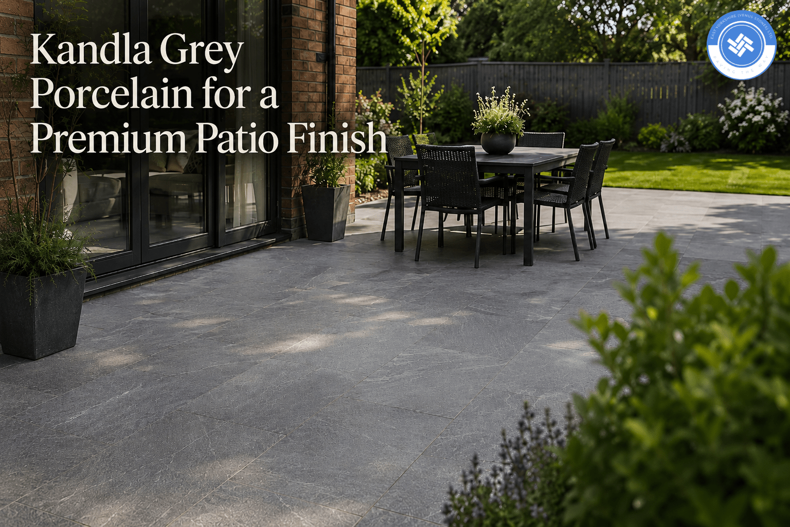 Kandla Grey Porcelain for a Premium Patio Finish