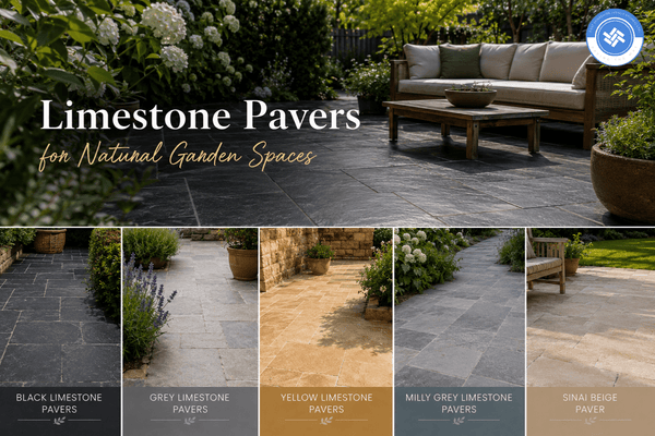 Limestone Pavers for Natural Garden Spaces - East Yorkshire Stone Ltd