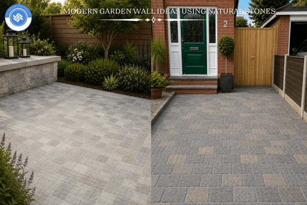 Modern Garden Wall Ideas Using Natural Stones - East Yorkshire Stone Ltd