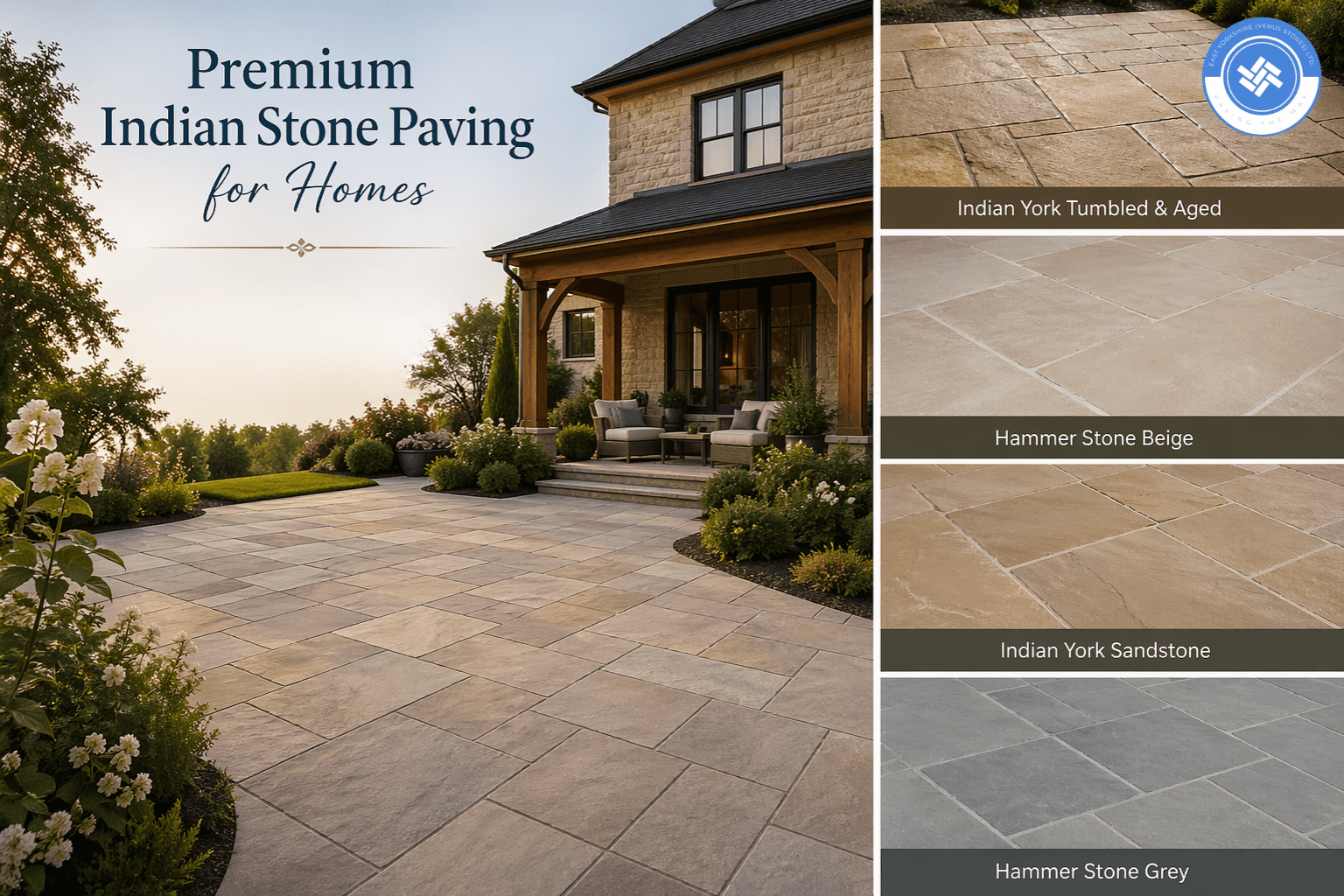 Premium Indian Stone Paving for Homes