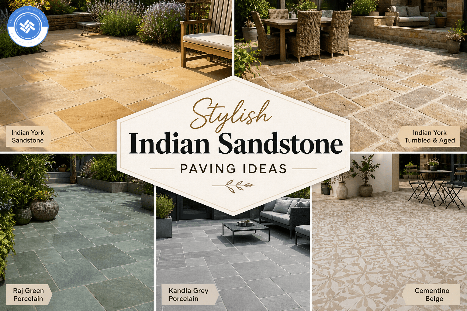 Stylish Indian Sandstone Paving Ideas
