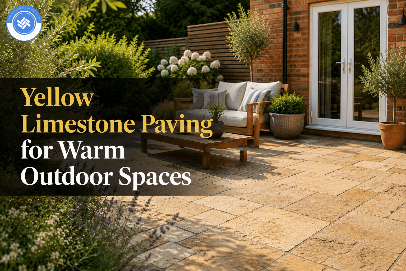 Yellow Limestone Paving for Warm Outdoor Spaces