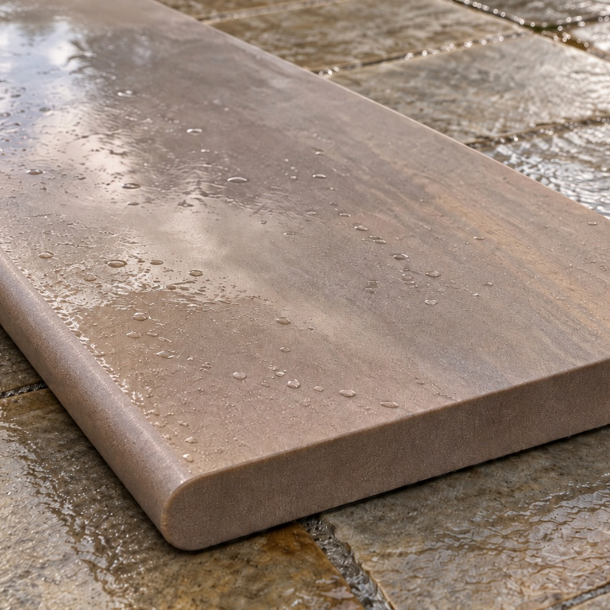 Steps Autumn Brown Honed - East Yorkshire Stone