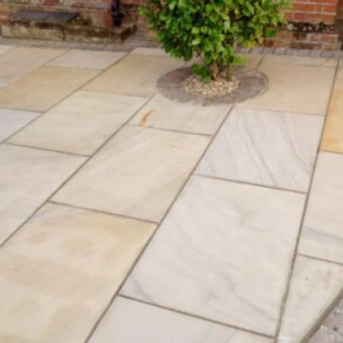 Fossil Buff Sawn & Honed