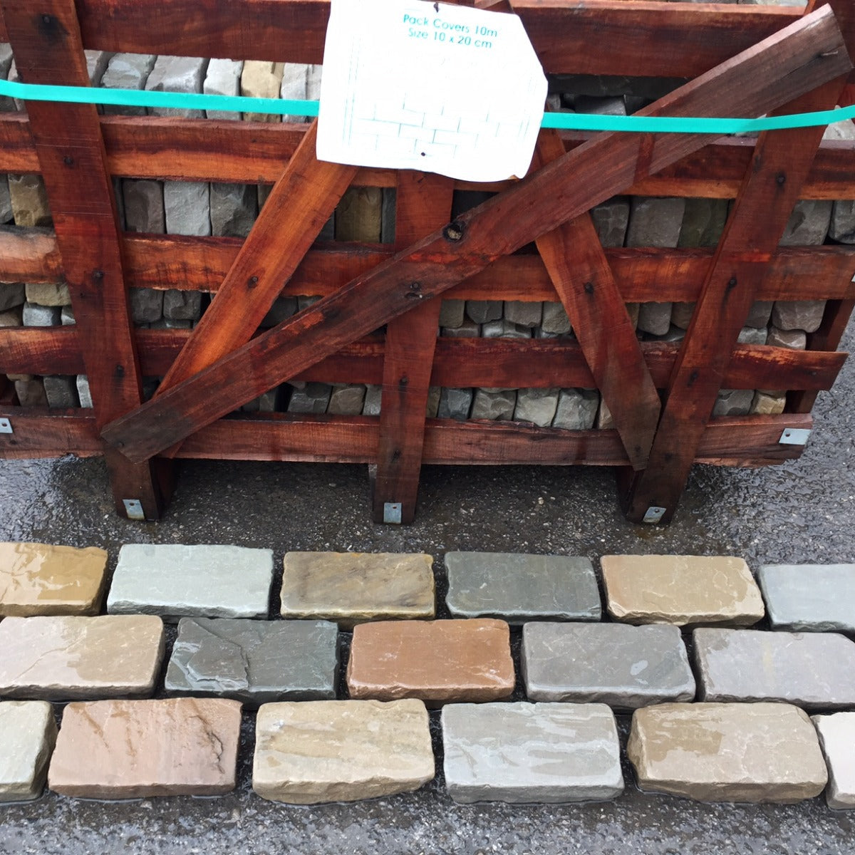 A.Brown Green Cobbles - 100X200 (40-60mm)