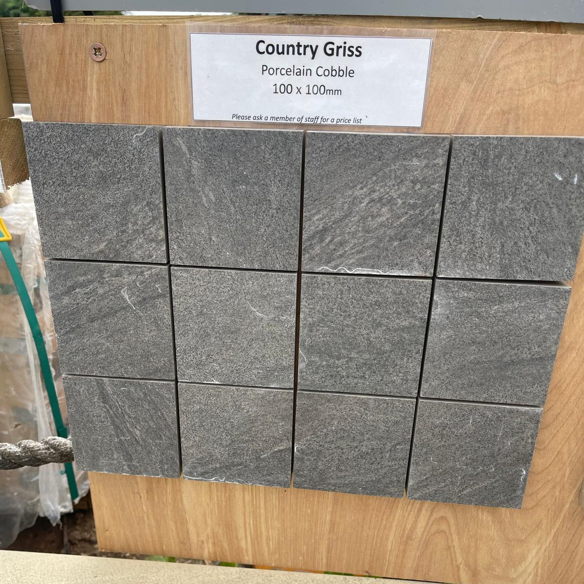 County Gris Porcelain Cobbles - 100X100 mm (20 mm) - East Yorkshire Stone Ltd