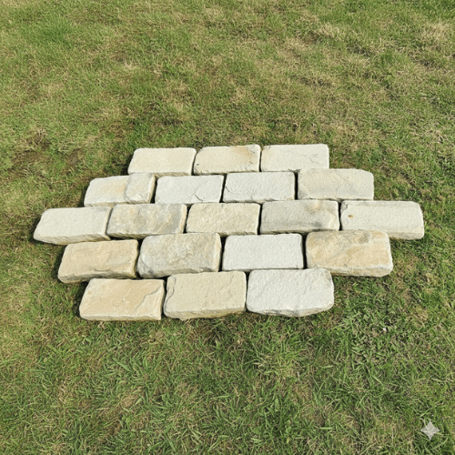 Fossil Buff Cobbles - East Yorkshire Stone