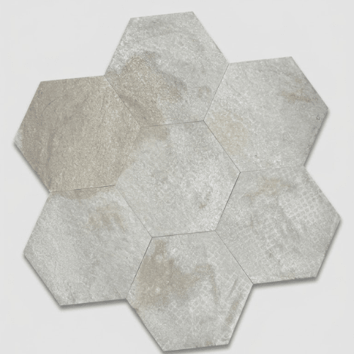 London grey Hexagon Porcelain - East Yorkshire Stone Ltd