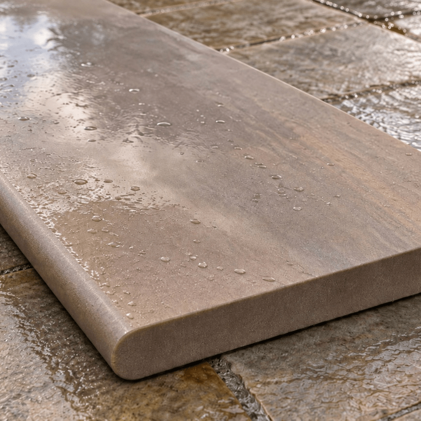 Steps Autumn Brown Honed - East Yorkshire Stone