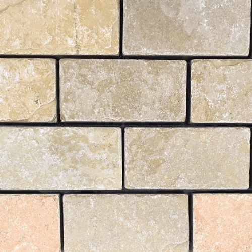 Yellow Limestone Cobbles - Sawn Edges - East Yorkshire Stone