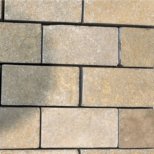 Yellow Limestone Cobbles - Sawn Edges - East Yorkshire Stone