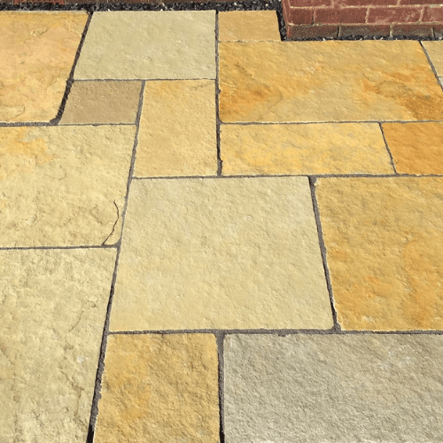 Yellow Limestone Tumbled & Brushed - 600X900 (25mm)